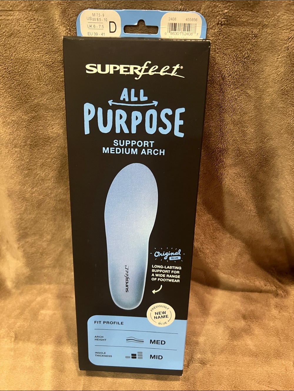 Superfeet All Purpose Medium Arch Women's Insoles - Blue